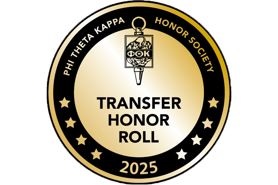 Badge: 2025 Phi Theta Kappa Honor Society Transfer Honor Roll