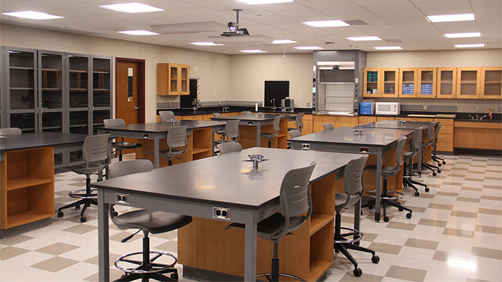 State-of-the-art lab facilities used by the sciences. 