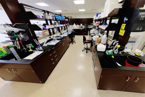 Pharmacy lab setup. 