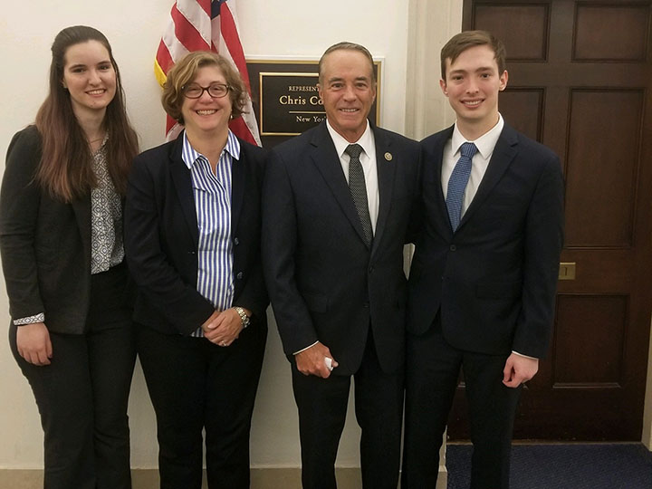 Alex Freedenberg '18 was chosen from 400 applicants to be one of 36 representatives at the American Society for Biochemistry and Molecular Biology (ASBMB) Hill Day event advocating for science research.
