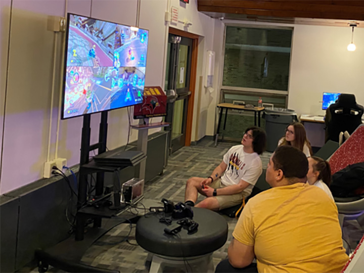 Explore a variety of gaming systems in the Gaming Lab.