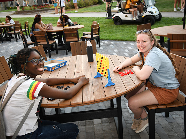 Enjoy games on the Terrace at Tepas Commons.