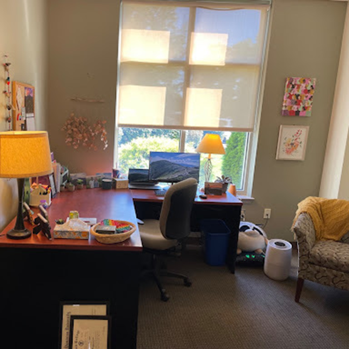 A counseling room at the Health and Wellness Center