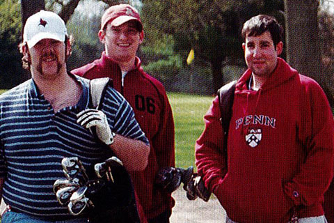 2005 students at a golf tournament