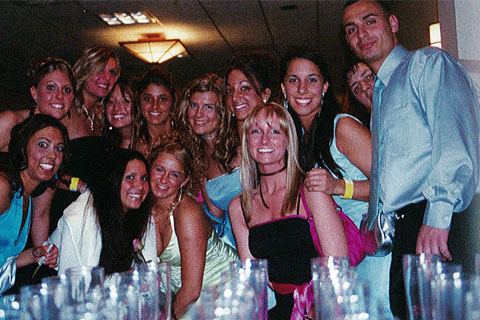 2005 students together at a formal dance