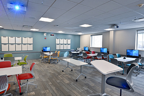 Ralph C. Wilson, Jr. School of Education classroom 102.