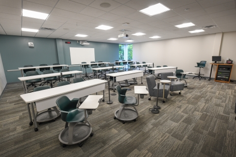A photo of Basil 205 classroom when empty