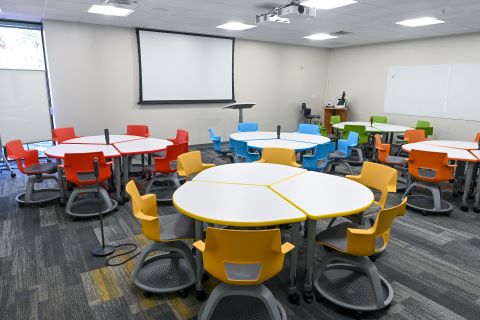 A photo of Basil 212 classroom when empty