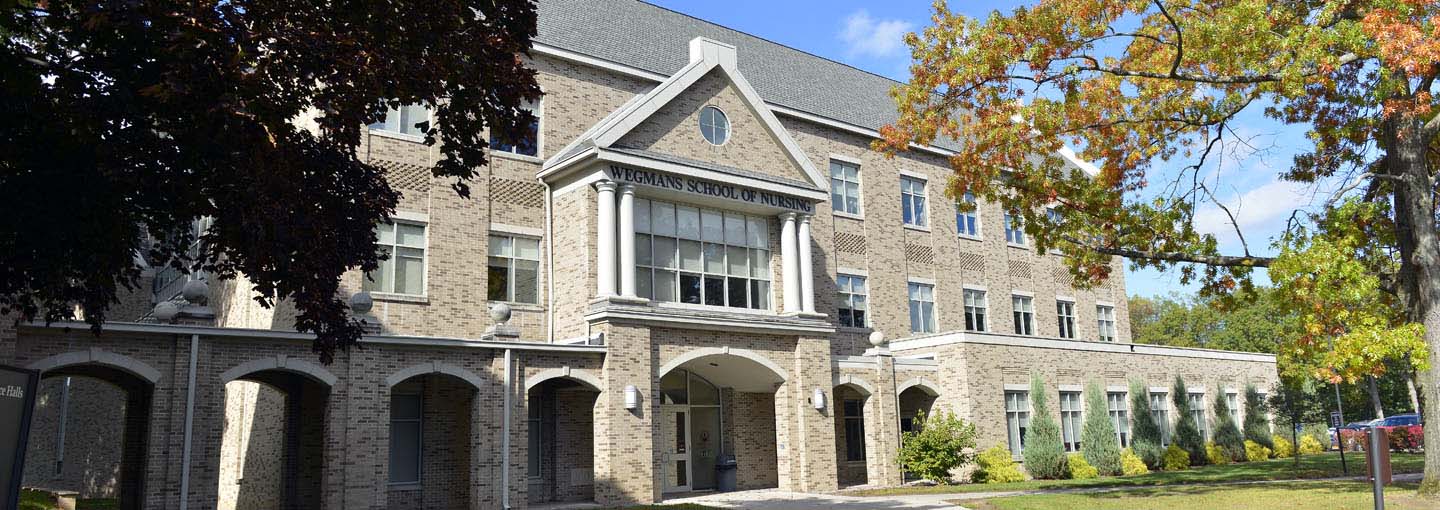 Wegmans School of Nursing building exterior.