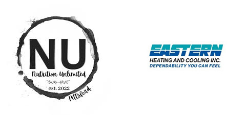 Nutrition Unlimited and Eastern Heating and Cooling logos.